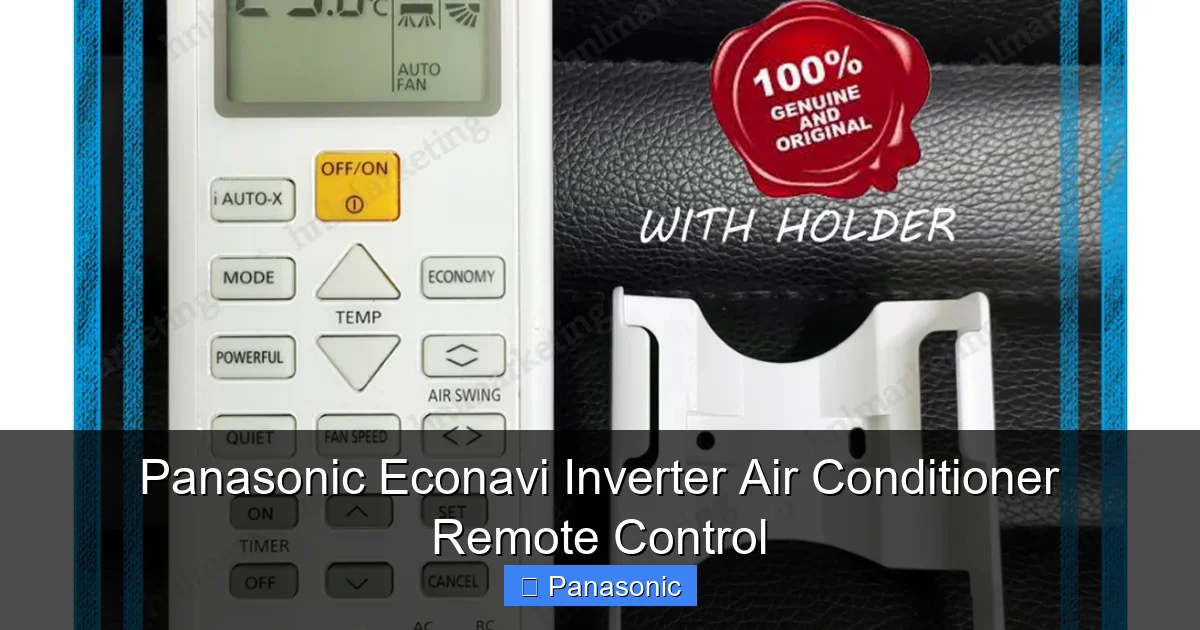 Panasonic Econavi Inverter Air Conditioner Remote Control