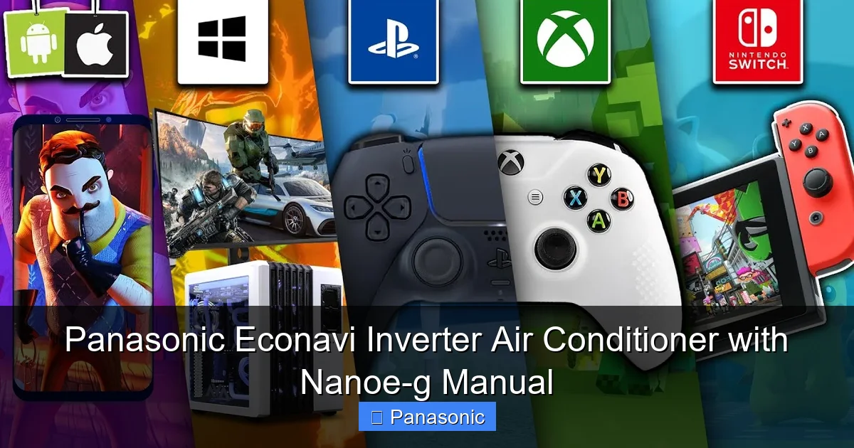 Panasonic Econavi Inverter Air Conditioner with Nanoe-g Manual