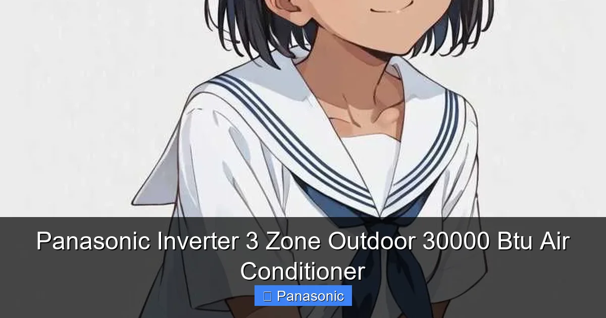 Panasonic Inverter 3 Zone Outdoor 30000 Btu Air Conditioner