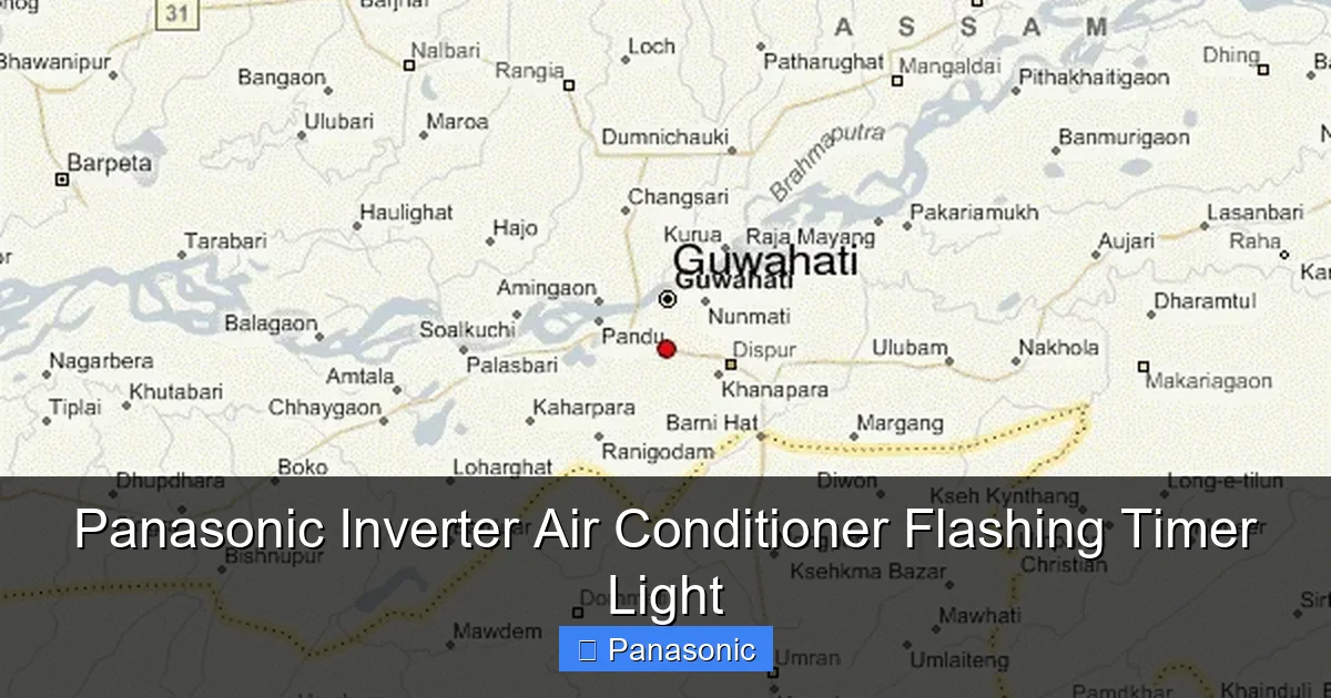 Panasonic Inverter Air Conditioner Flashing Timer Light