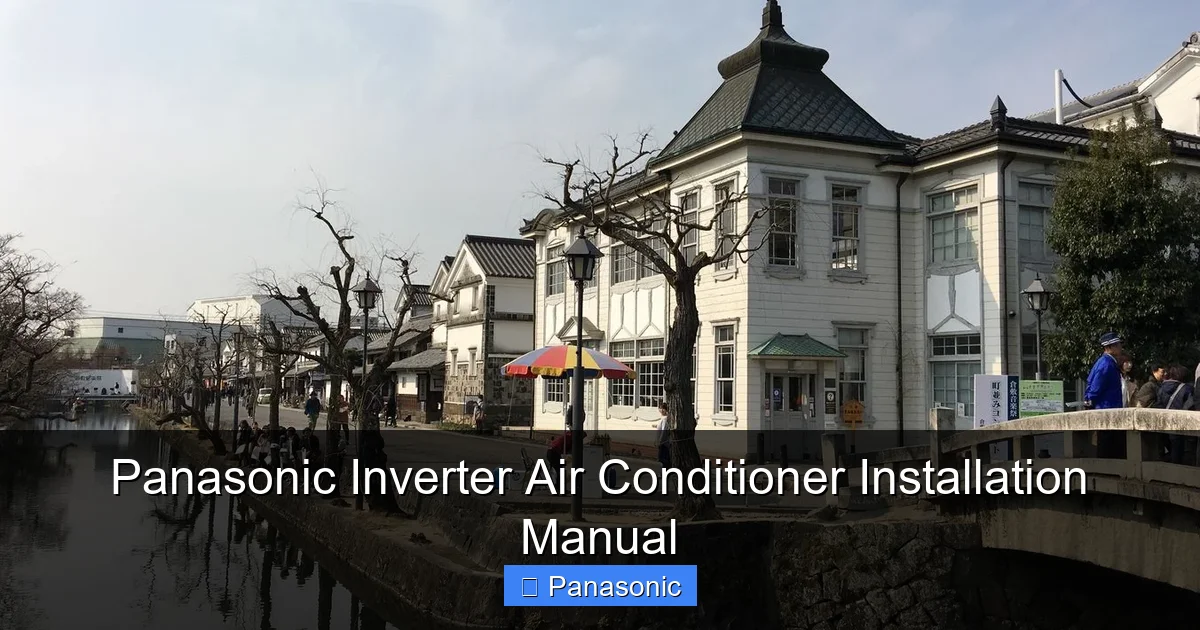 Panasonic Inverter Air Conditioner Installation Manual