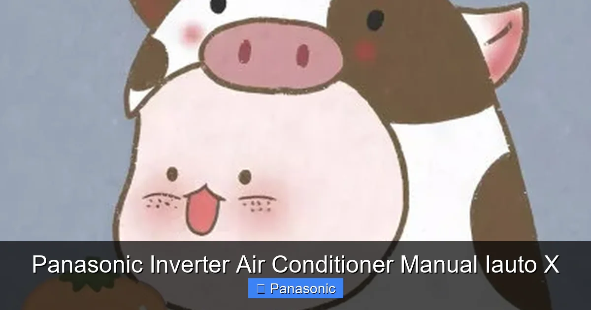 Panasonic Inverter Air Conditioner Manual Iauto X