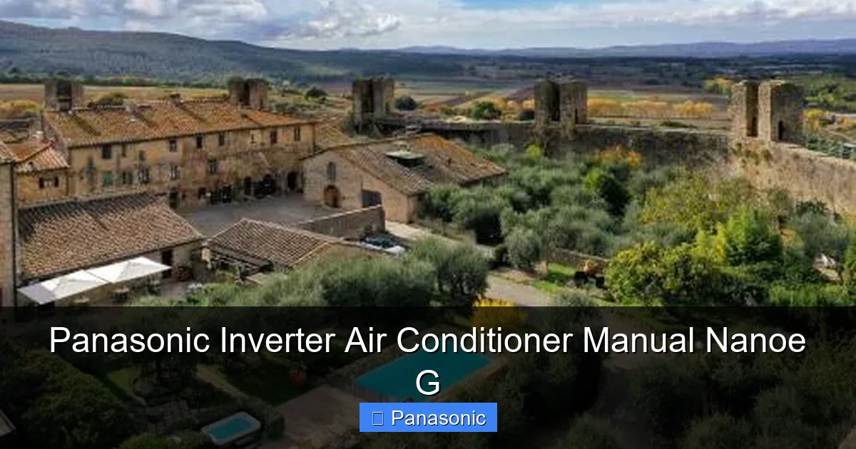 Panasonic Inverter Air Conditioner Manual Nanoe G