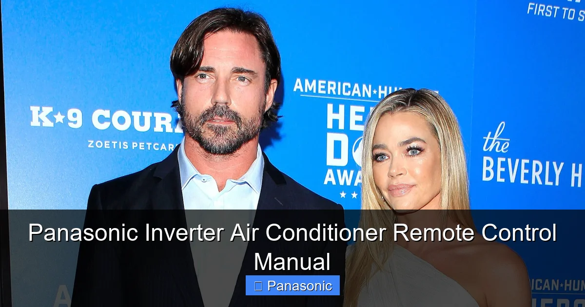 Panasonic Inverter Air Conditioner Remote Control Manual