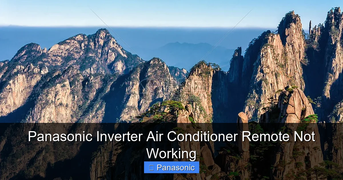 Panasonic Inverter Air Conditioner Remote Not Working