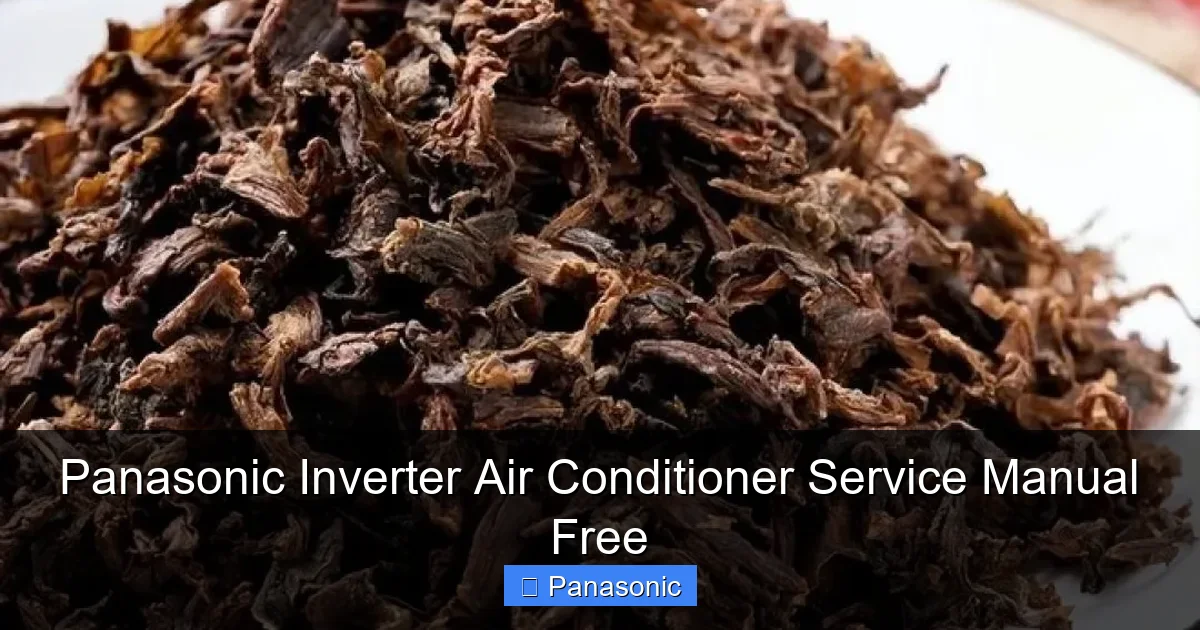 Panasonic Inverter Air Conditioner Service Manual Free