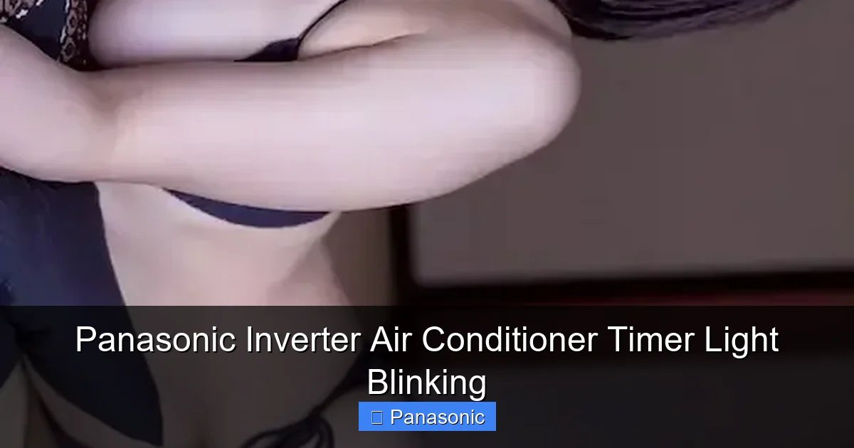 Panasonic Inverter Air Conditioner Timer Light Blinking