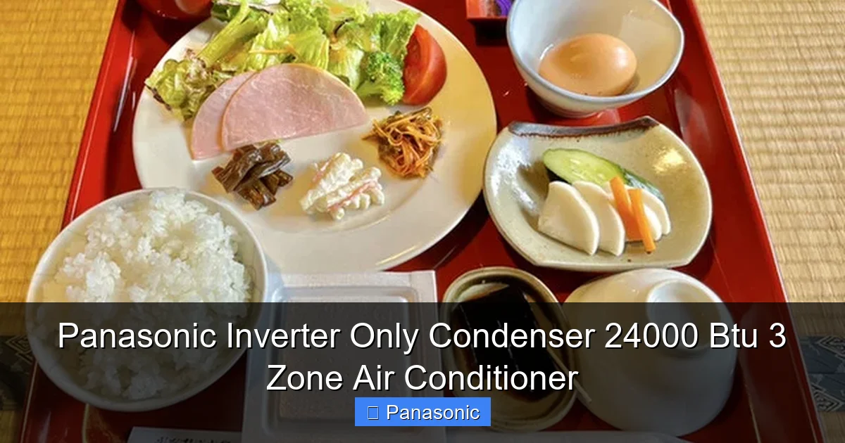 Panasonic Inverter Only Condenser 24000 Btu 3 Zone Air Conditioner
