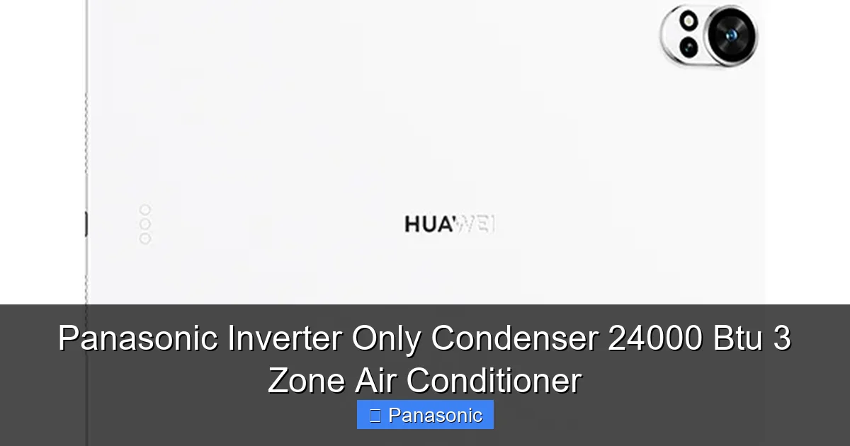 Panasonic Inverter Only Condenser 24000 Btu 3 Zone Air Conditioner