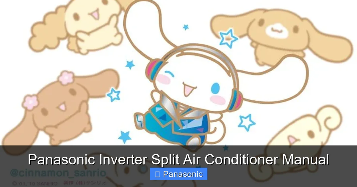 Panasonic Inverter Split Air Conditioner Manual