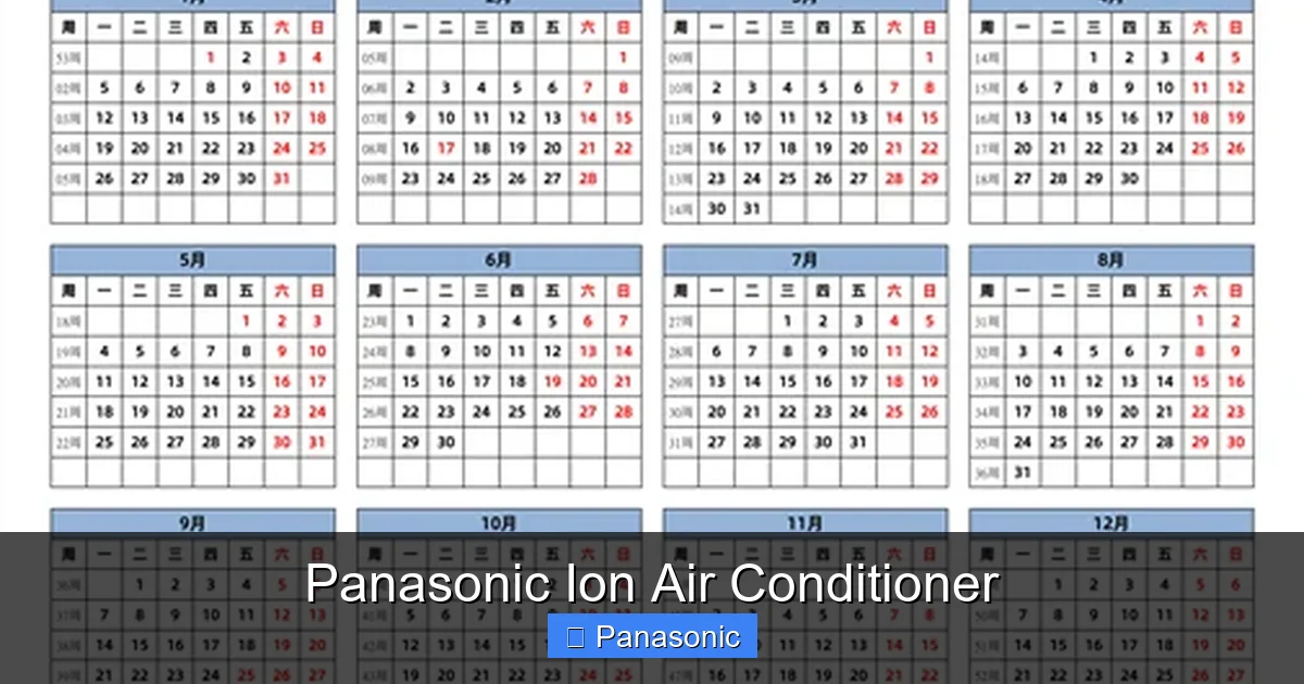 Panasonic Ion Air Conditioner