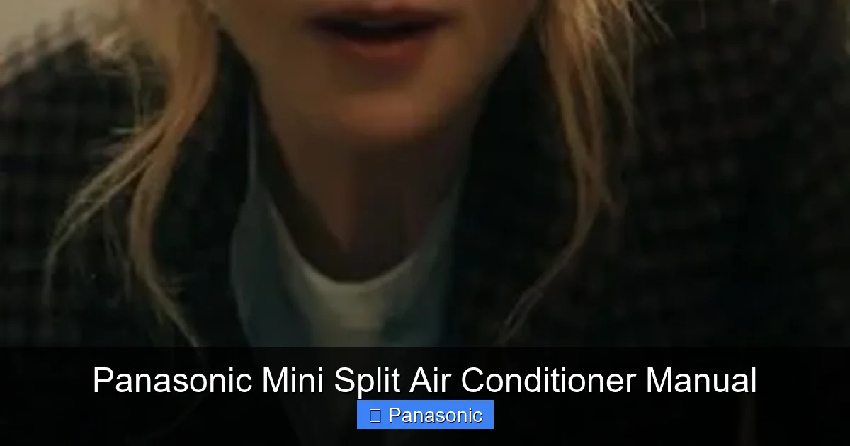 Panasonic Mini Split Air Conditioner Manual