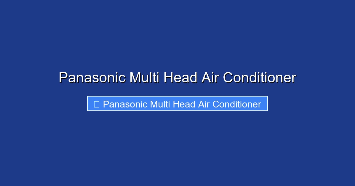 Panasonic Multi Head Air Conditioner