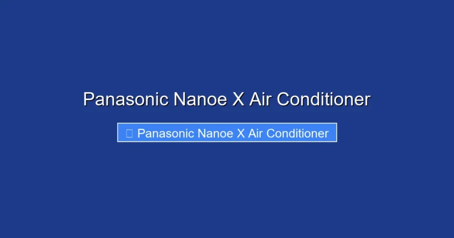 Panasonic Nanoe X Air Conditioner