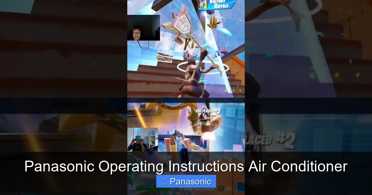 Panasonic Operating Instructions Air Conditioner