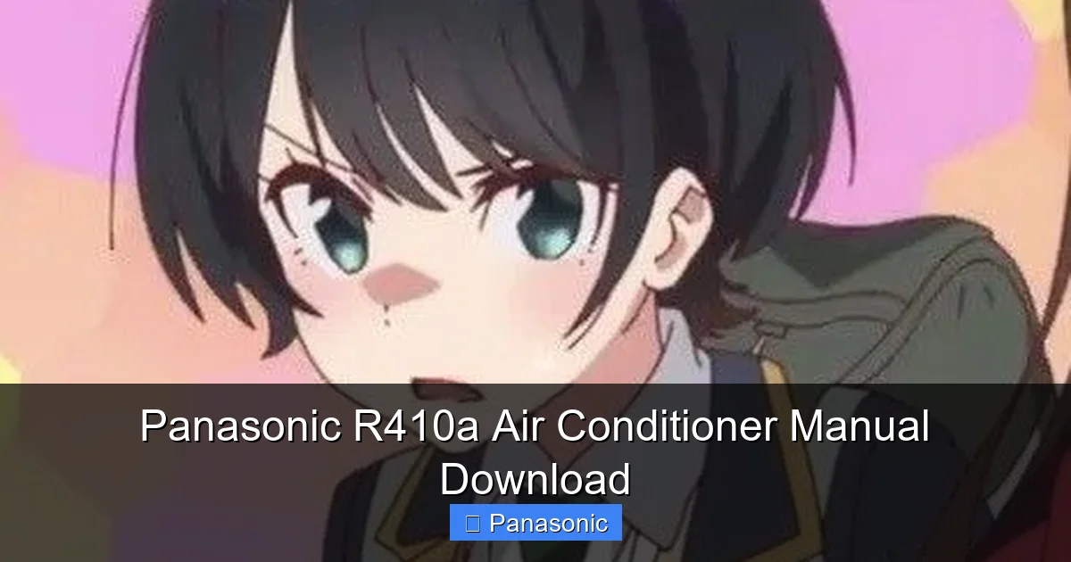 Panasonic R410a Air Conditioner Manual Download