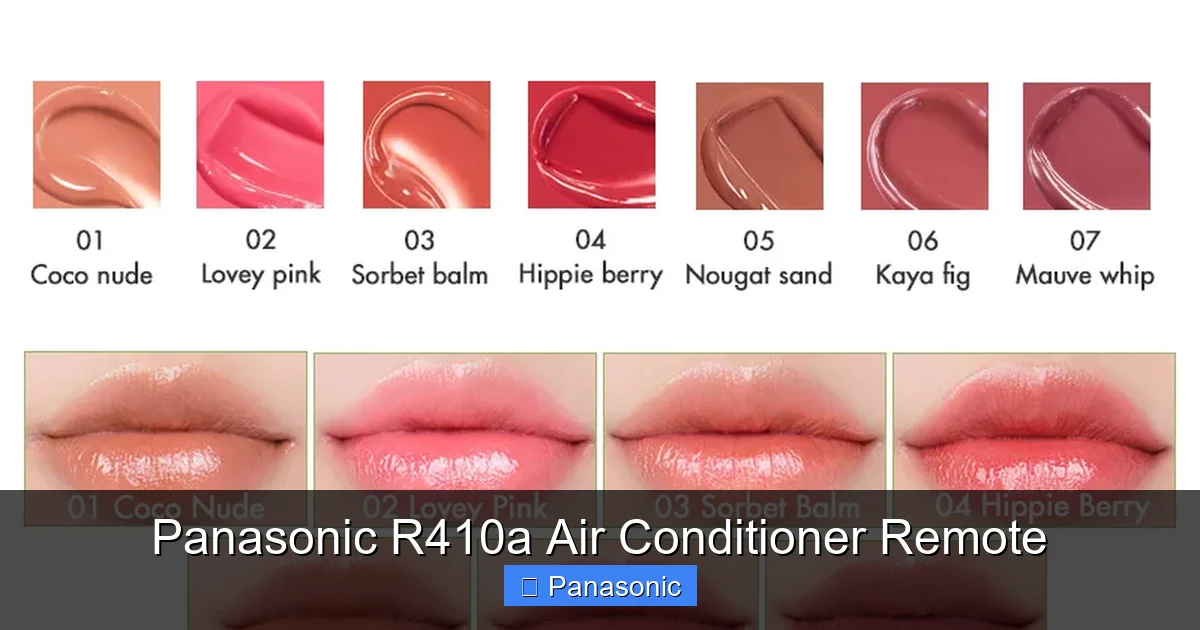 Panasonic R410a Air Conditioner Remote