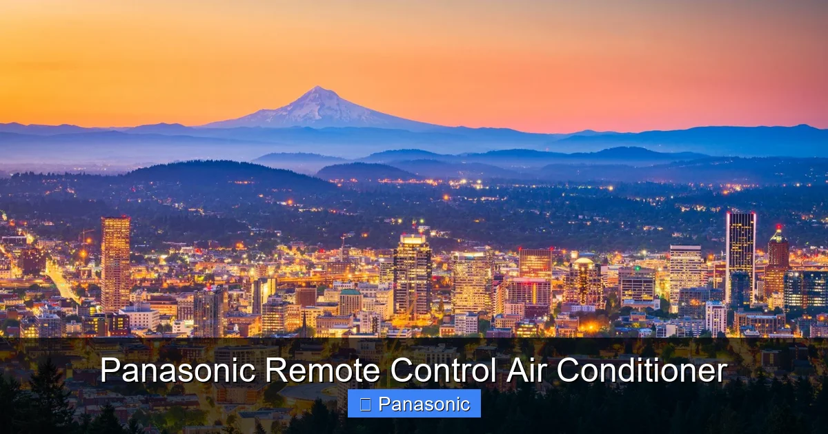 Panasonic Remote Control Air Conditioner