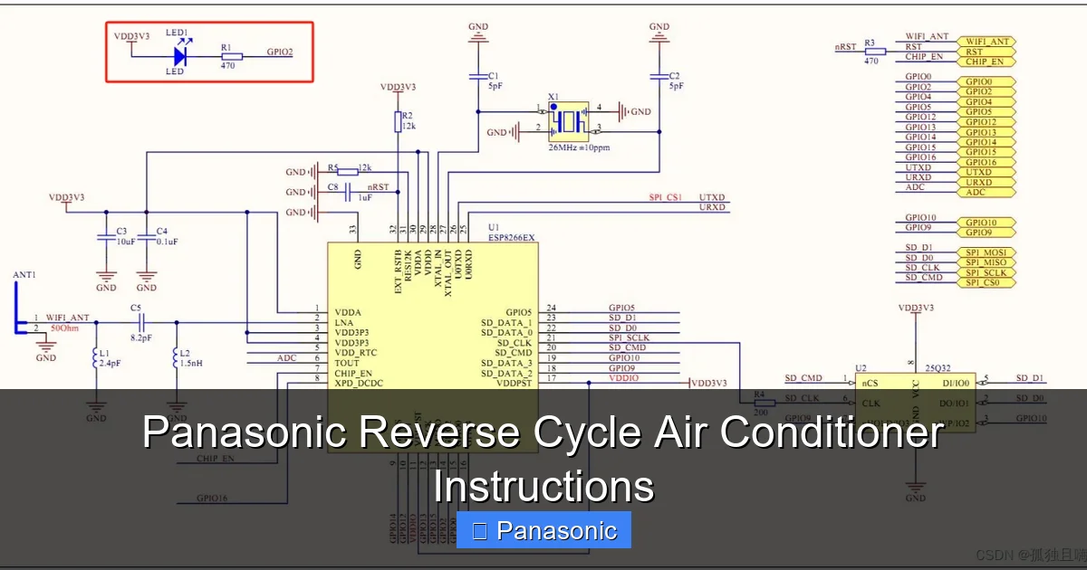 Panasonic Reverse Cycle Air Conditioner Instructions
