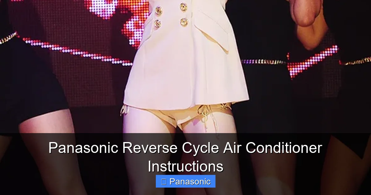 Panasonic Reverse Cycle Air Conditioner Instructions