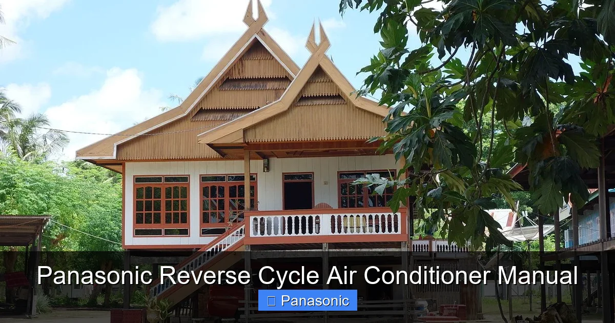 Panasonic Reverse Cycle Air Conditioner Manual