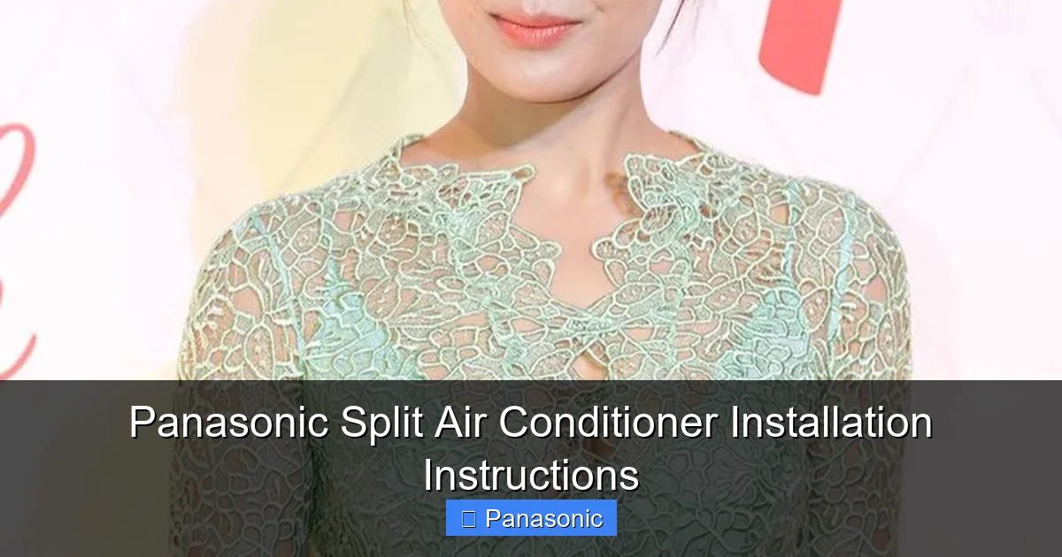 Panasonic Split Air Conditioner Installation Instructions