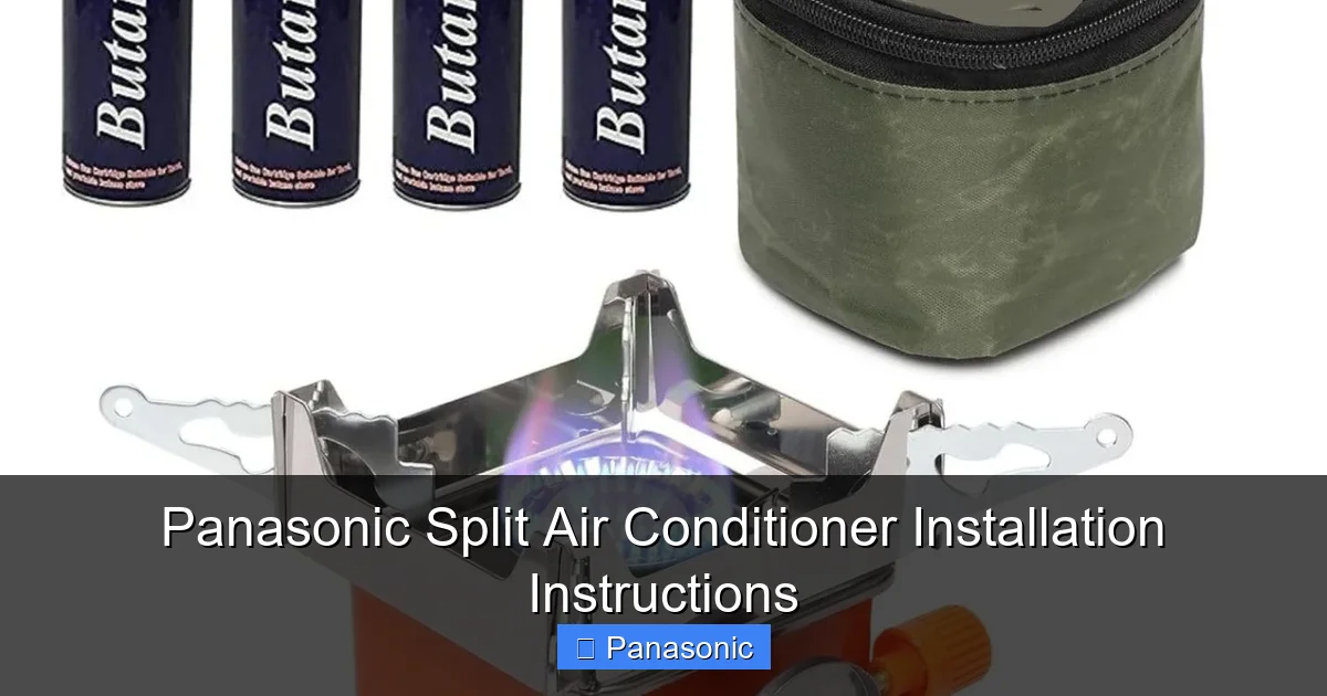 Panasonic Split Air Conditioner Installation Instructions