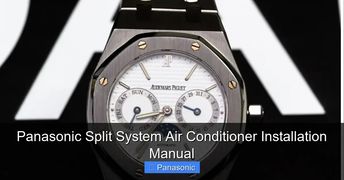 Panasonic Split System Air Conditioner Installation Manual