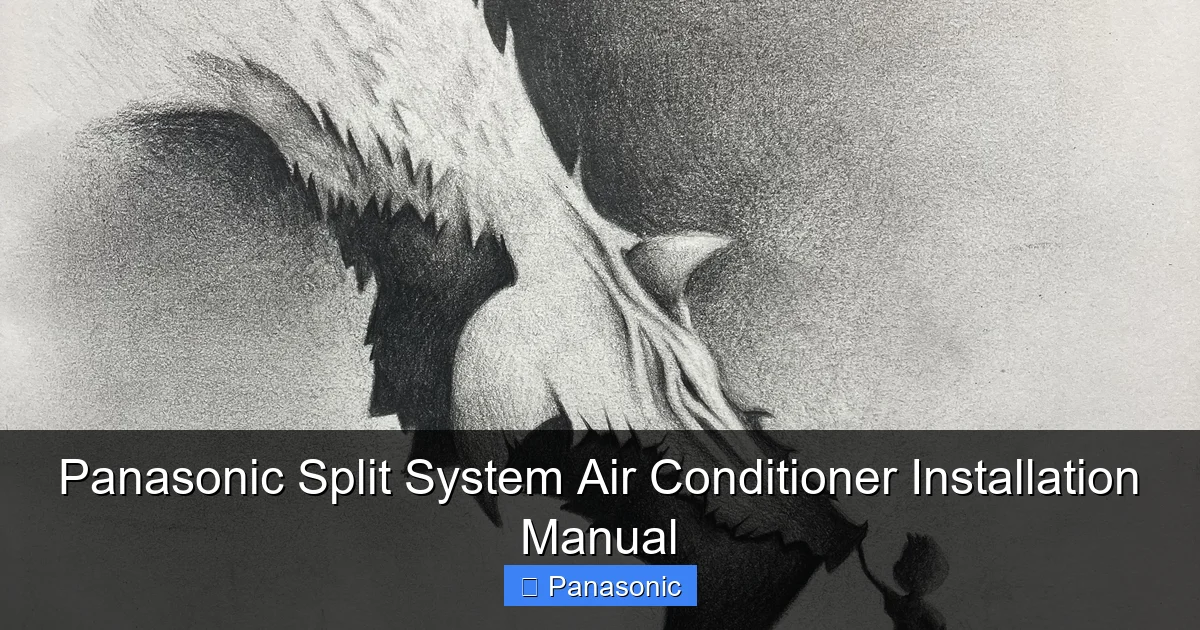 Panasonic Split System Air Conditioner Installation Manual