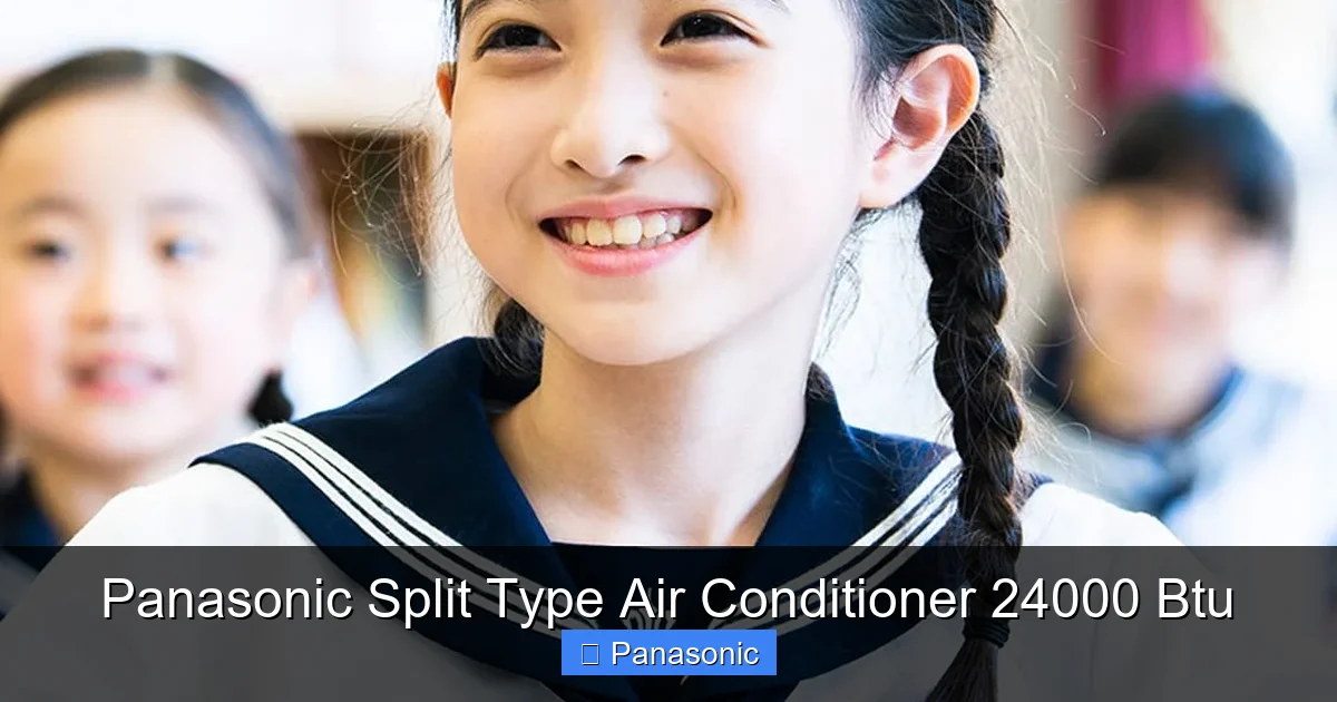 Panasonic Split Type Air Conditioner 24000 Btu