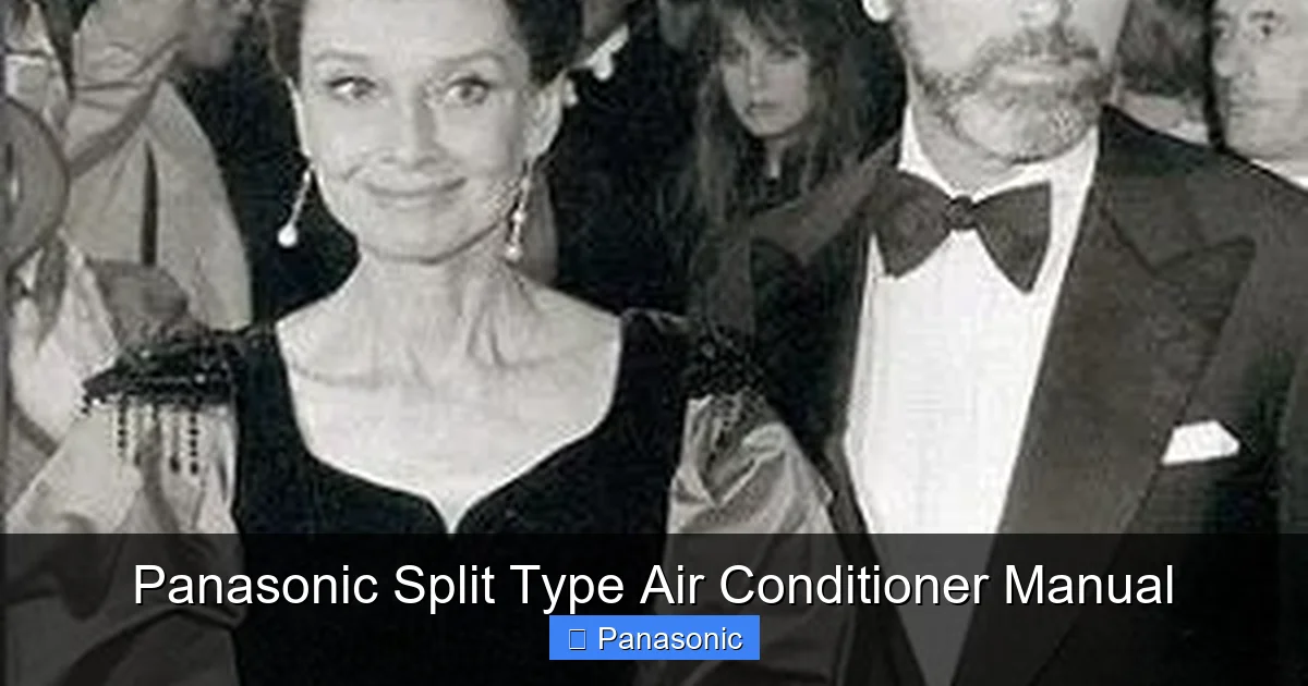 Panasonic Split Type Air Conditioner Manual