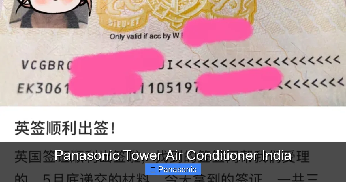 Panasonic Tower Air Conditioner India