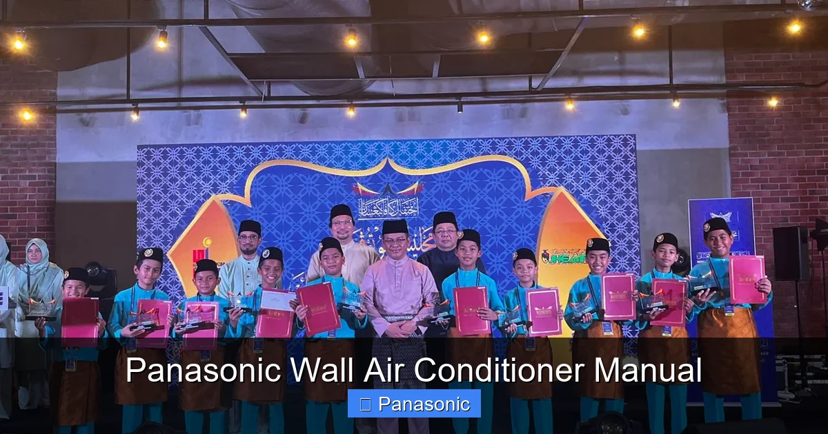 Panasonic Wall Air Conditioner Manual