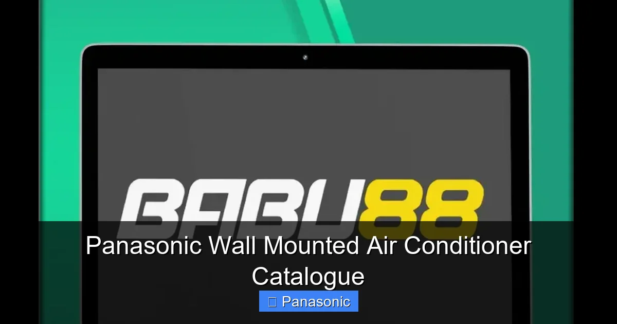 Panasonic Wall Mounted Air Conditioner Catalogue