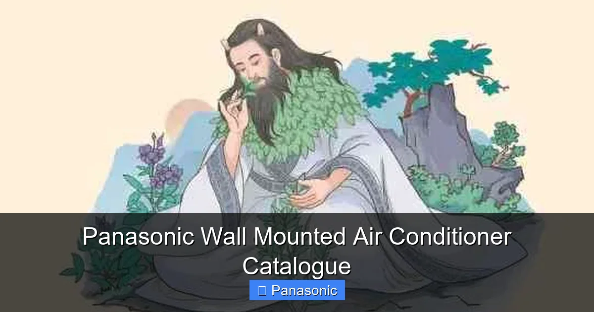 Panasonic Wall Mounted Air Conditioner Catalogue
