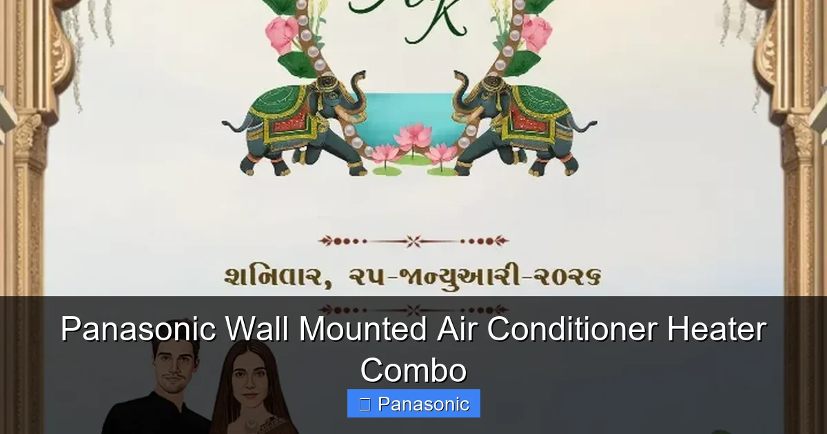 Panasonic Wall Mounted Air Conditioner Heater Combo