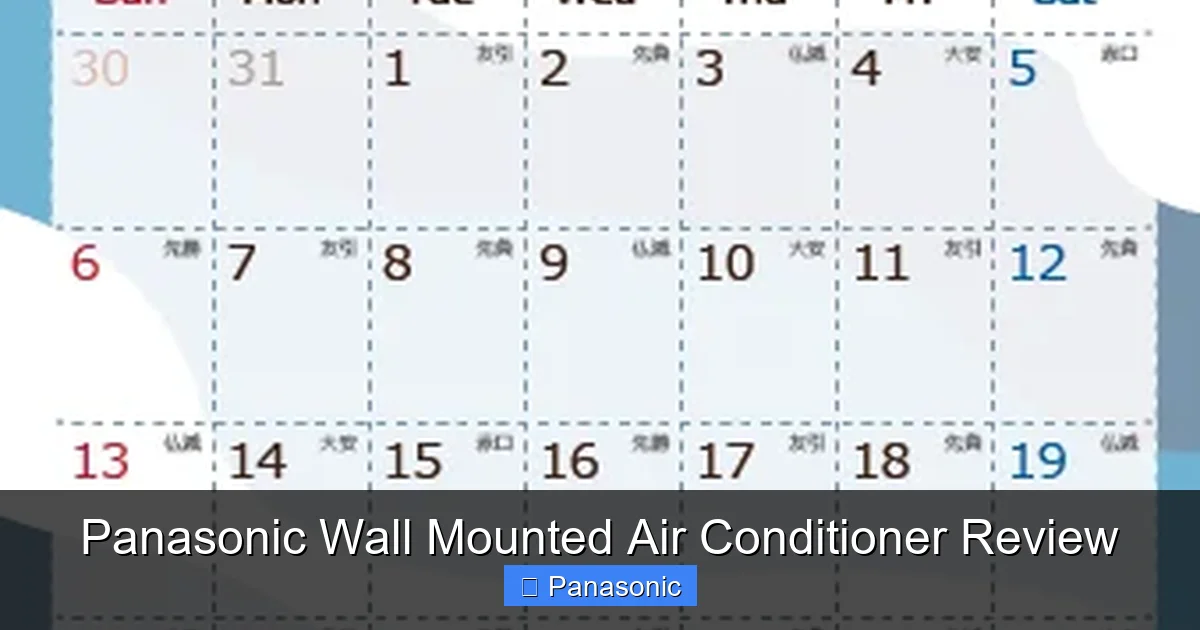 Panasonic Wall Mounted Air Conditioner Review