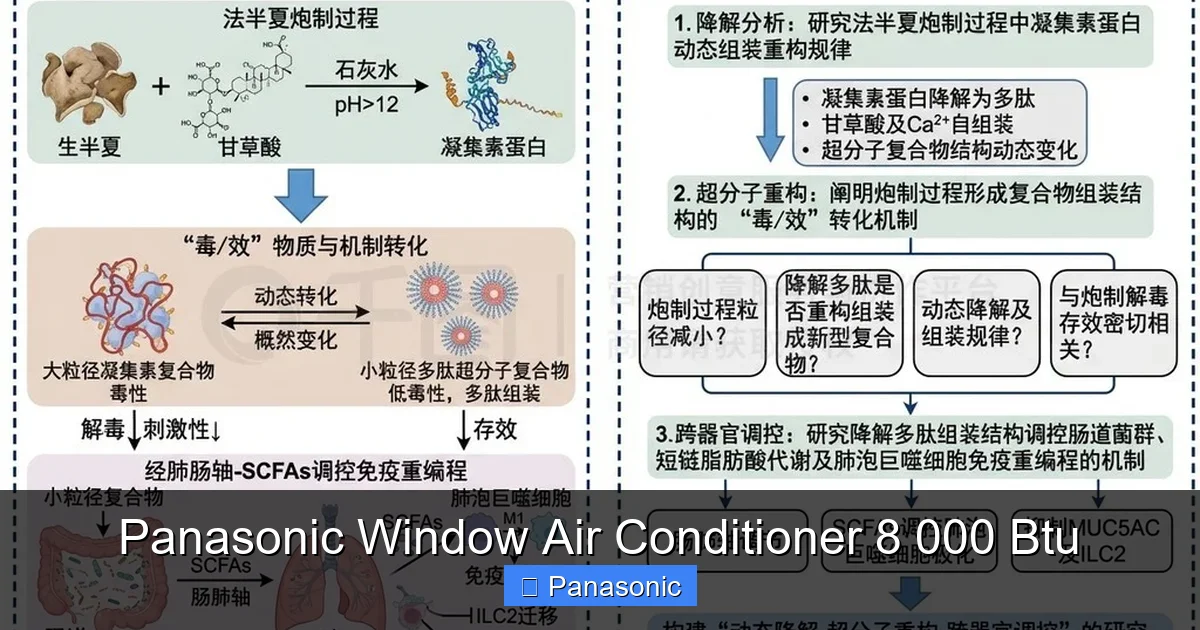 Panasonic Window Air Conditioner 8 000 Btu