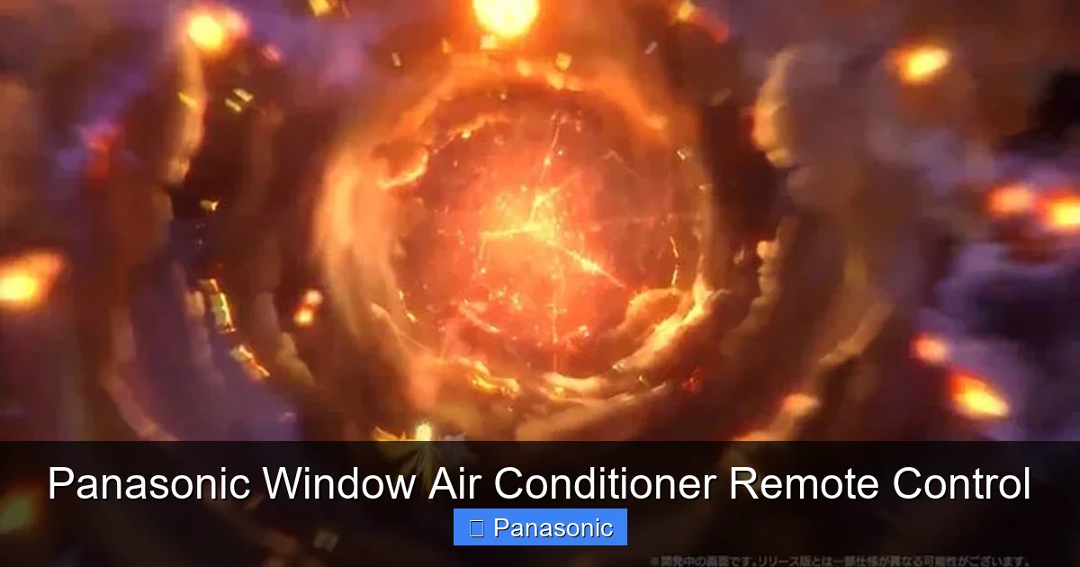 Panasonic Window Air Conditioner Remote Control