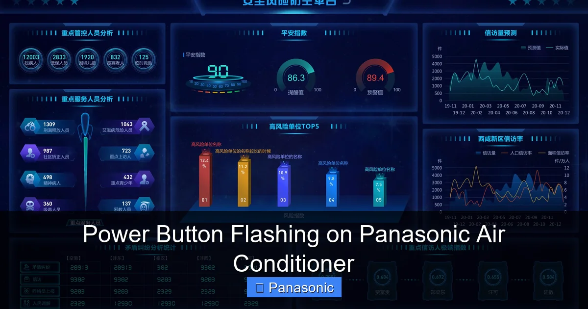 Power Button Flashing on Panasonic Air Conditioner