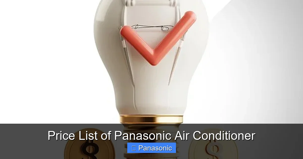 Price List of Panasonic Air Conditioner