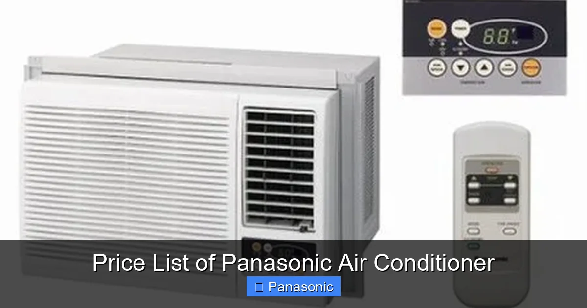 Price List of Panasonic Air Conditioner