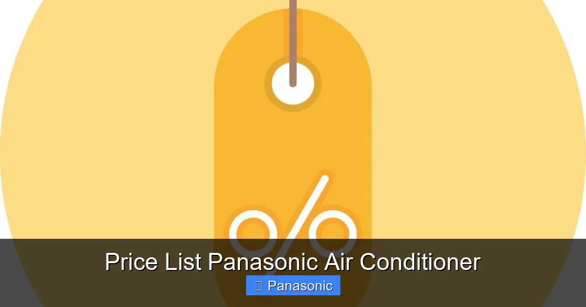Price List Panasonic Air Conditioner