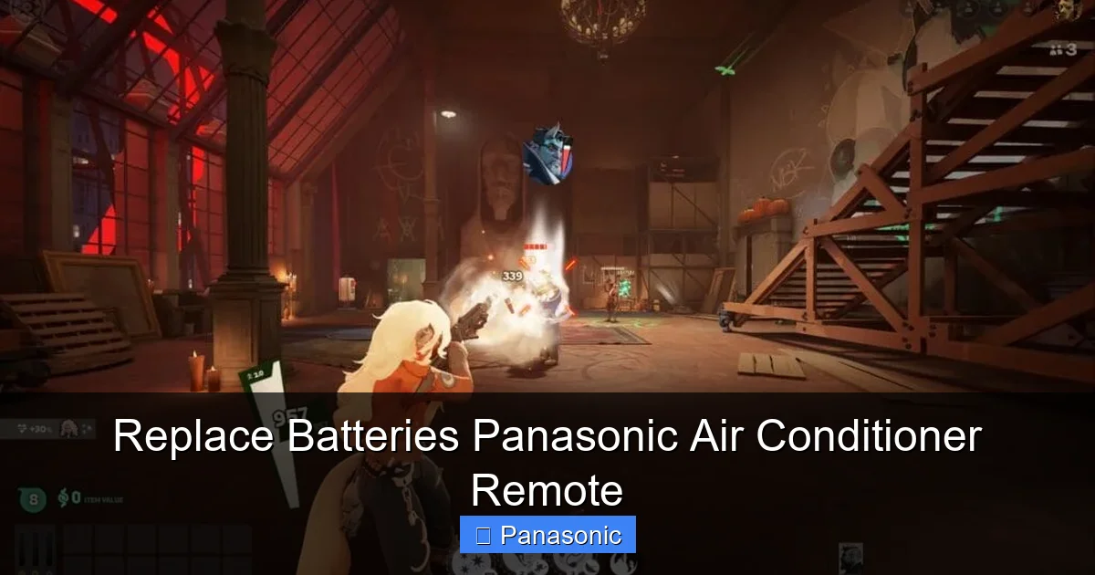 Replace Batteries Panasonic Air Conditioner Remote