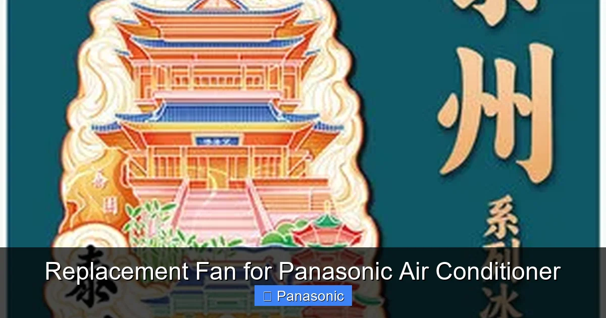 Replacement Fan for Panasonic Air Conditioner