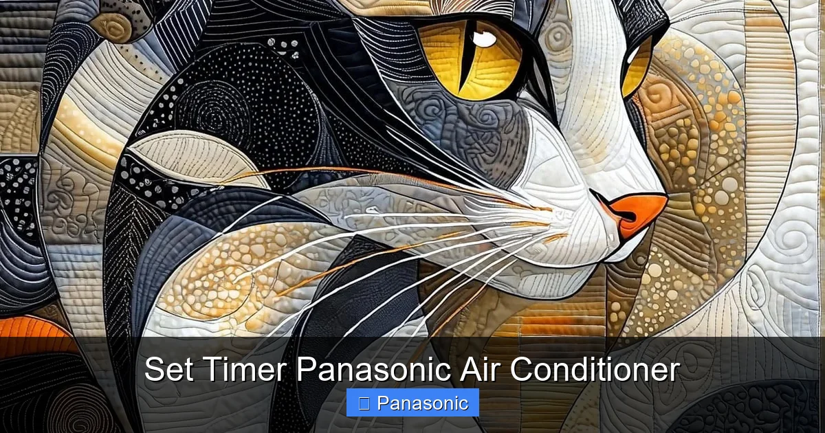 Set Timer Panasonic Air Conditioner