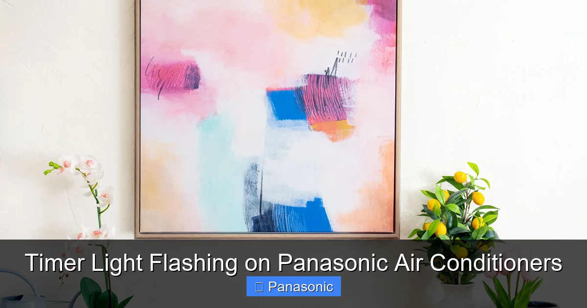 Timer Light Flashing on Panasonic Air Conditioners