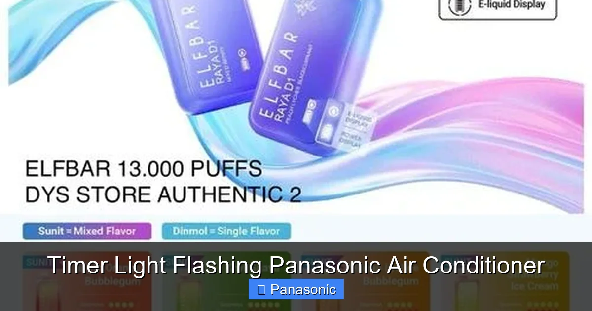 Timer Light Flashing Panasonic Air Conditioner