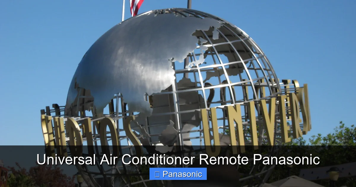 Universal Air Conditioner Remote Panasonic