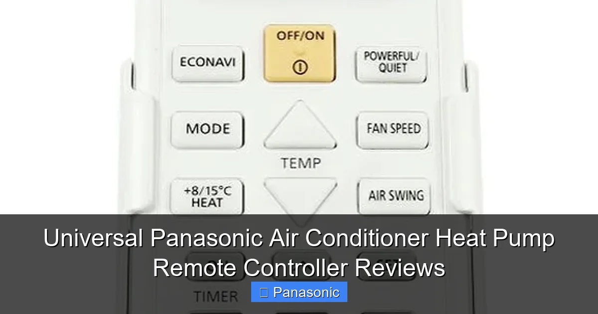 Universal Panasonic Air Conditioner Heat Pump Remote Controller Reviews
